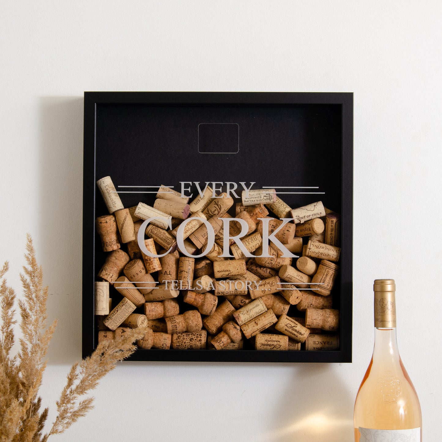 Large cork memory box frame