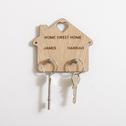 Personalised house key ring holder