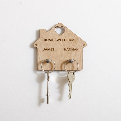 Personalised house key ring holder