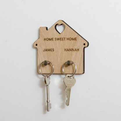 Personalised house key ring holder