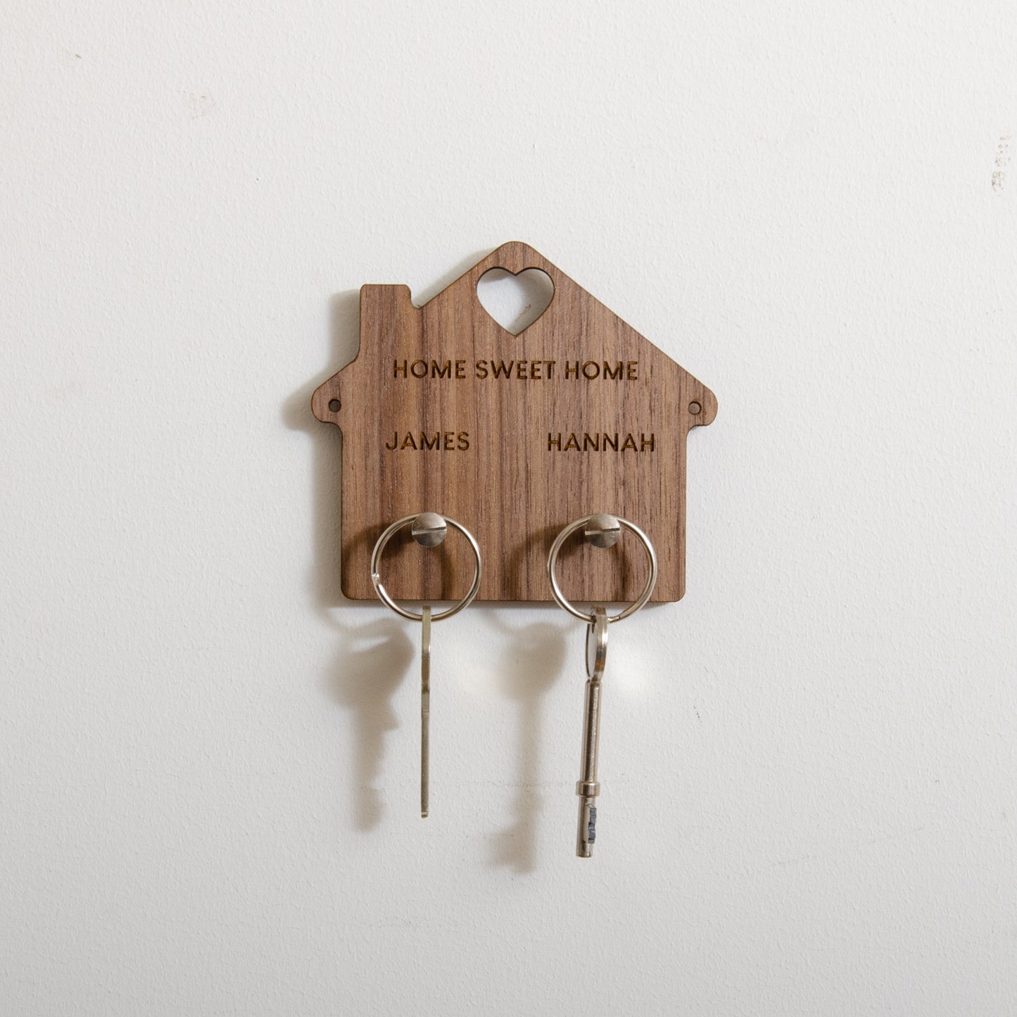 Personalised house key ring holder