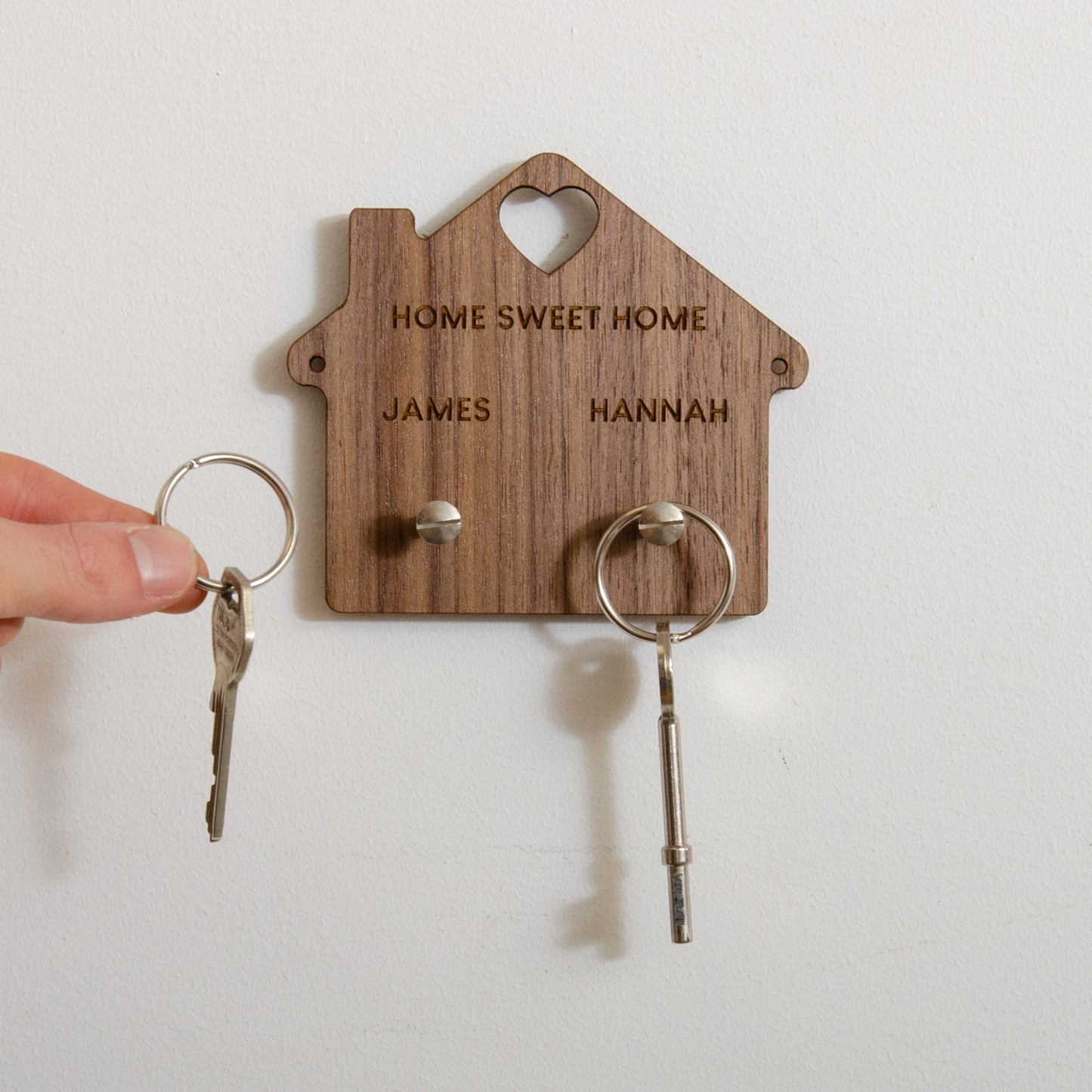 Personalised house key ring holder