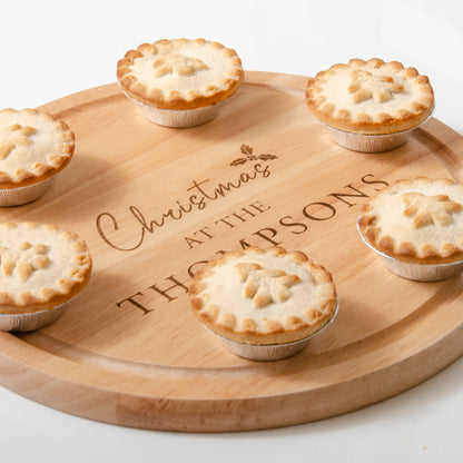 Personalised Christmas chopping board