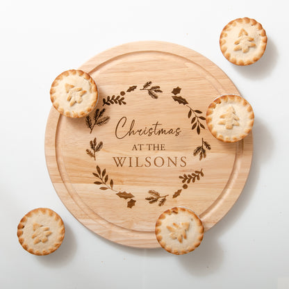 Personalised Christmas chopping board