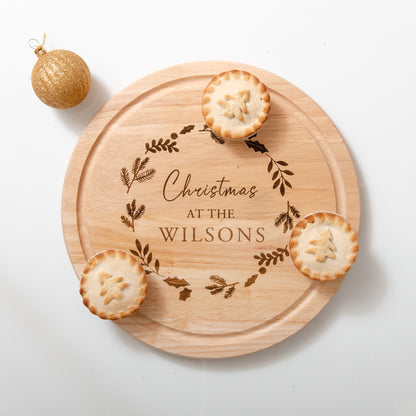 Personalised Christmas chopping board