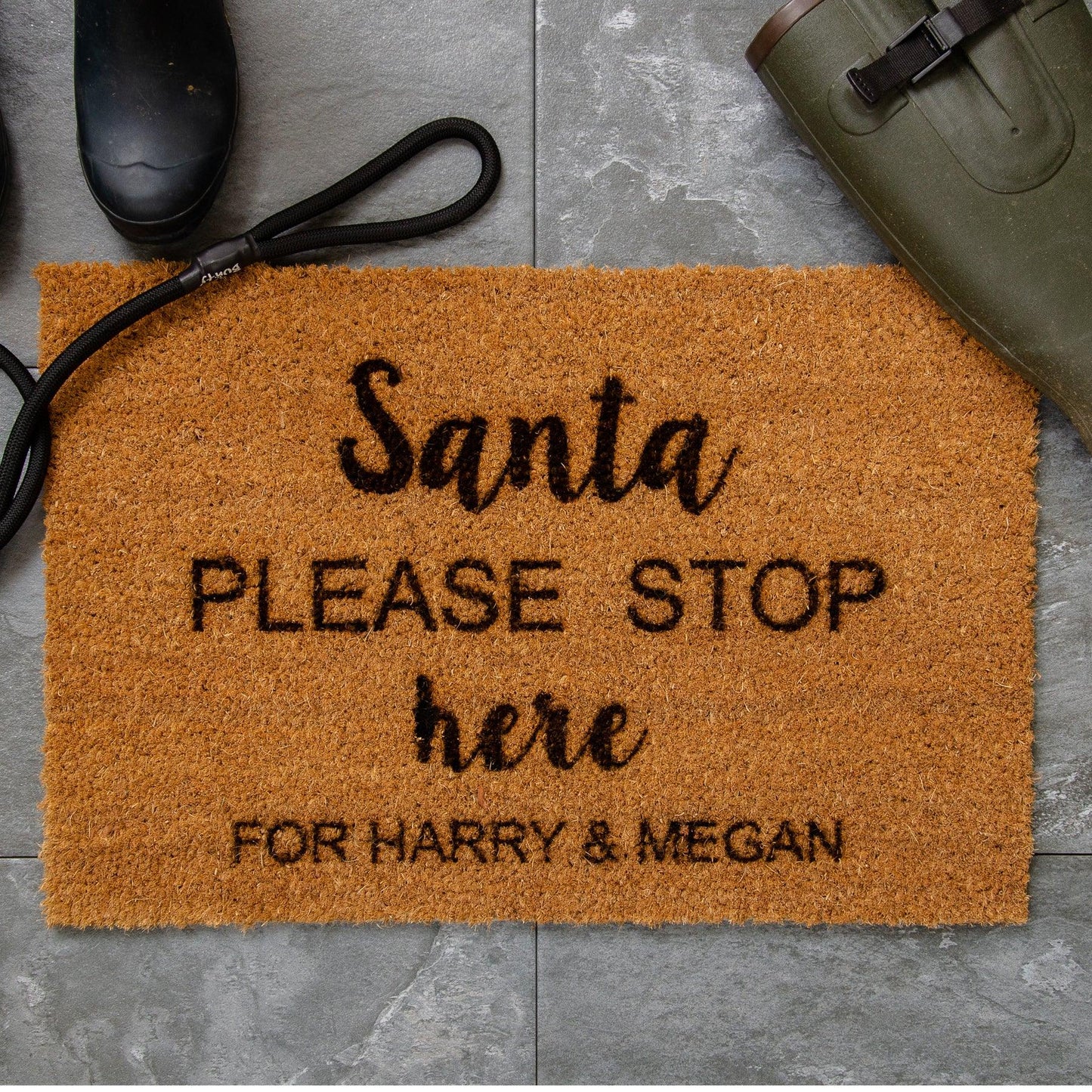 Personalised door mat - Stag Design