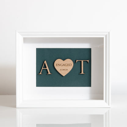 Engagement heart frame