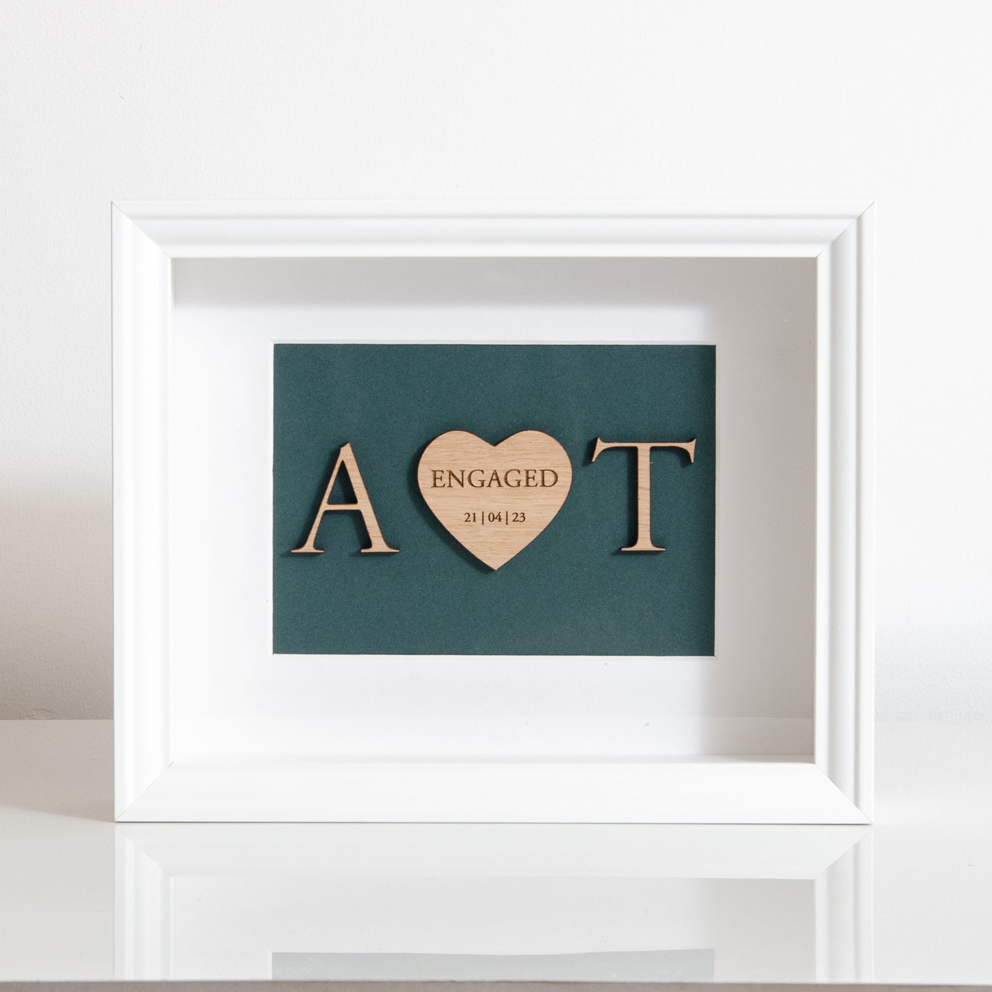 Engagement heart frame