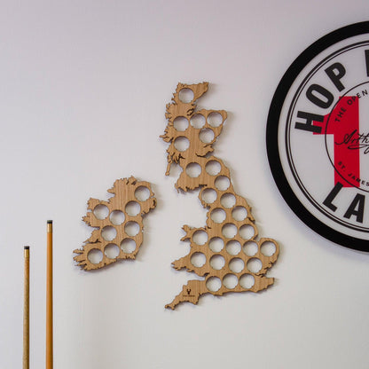 Beer Cap UK and Ireland Map - Stag Design