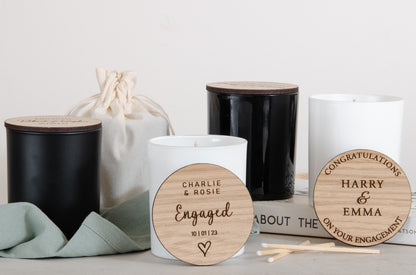 Personalised engagement candle