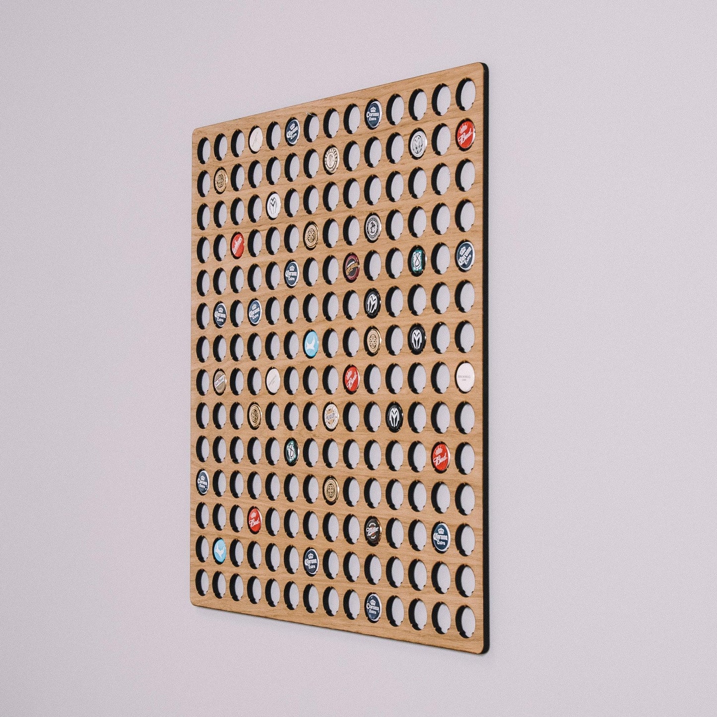 Beer cap wall hanging display - Stag Design