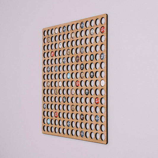 Beer cap wall hanging display - Stag Design