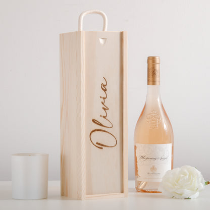 Personalised bottle gift box