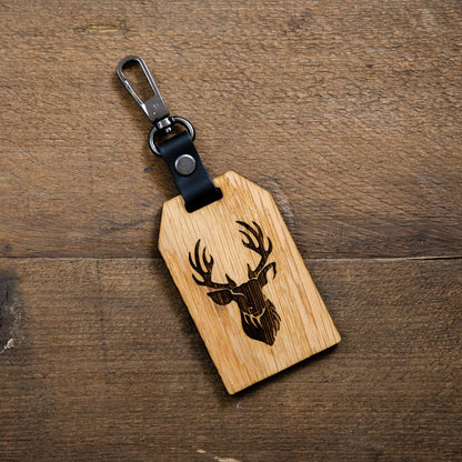 Personalised luggage tag - Stag Design