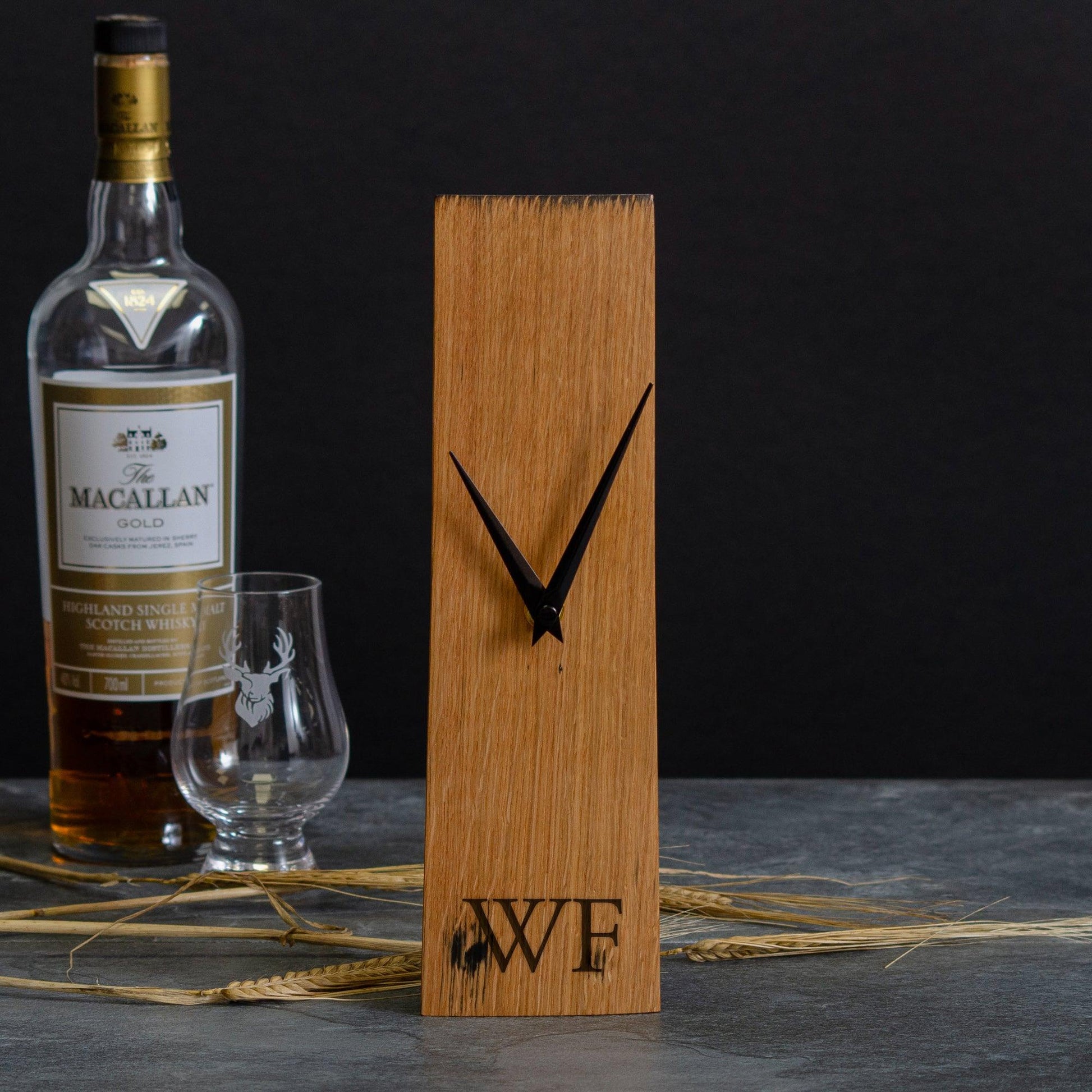 Whisky stave clock - Stag Design