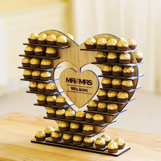 Personalised Ferrero Rocher stand for weddings and celebrations - Stag Design