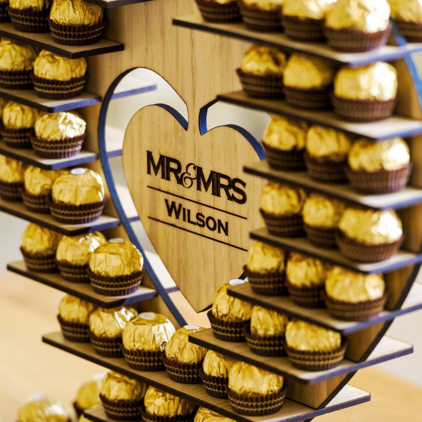 Personalised Ferrero Rocher stand for weddings and celebrations - Stag Design