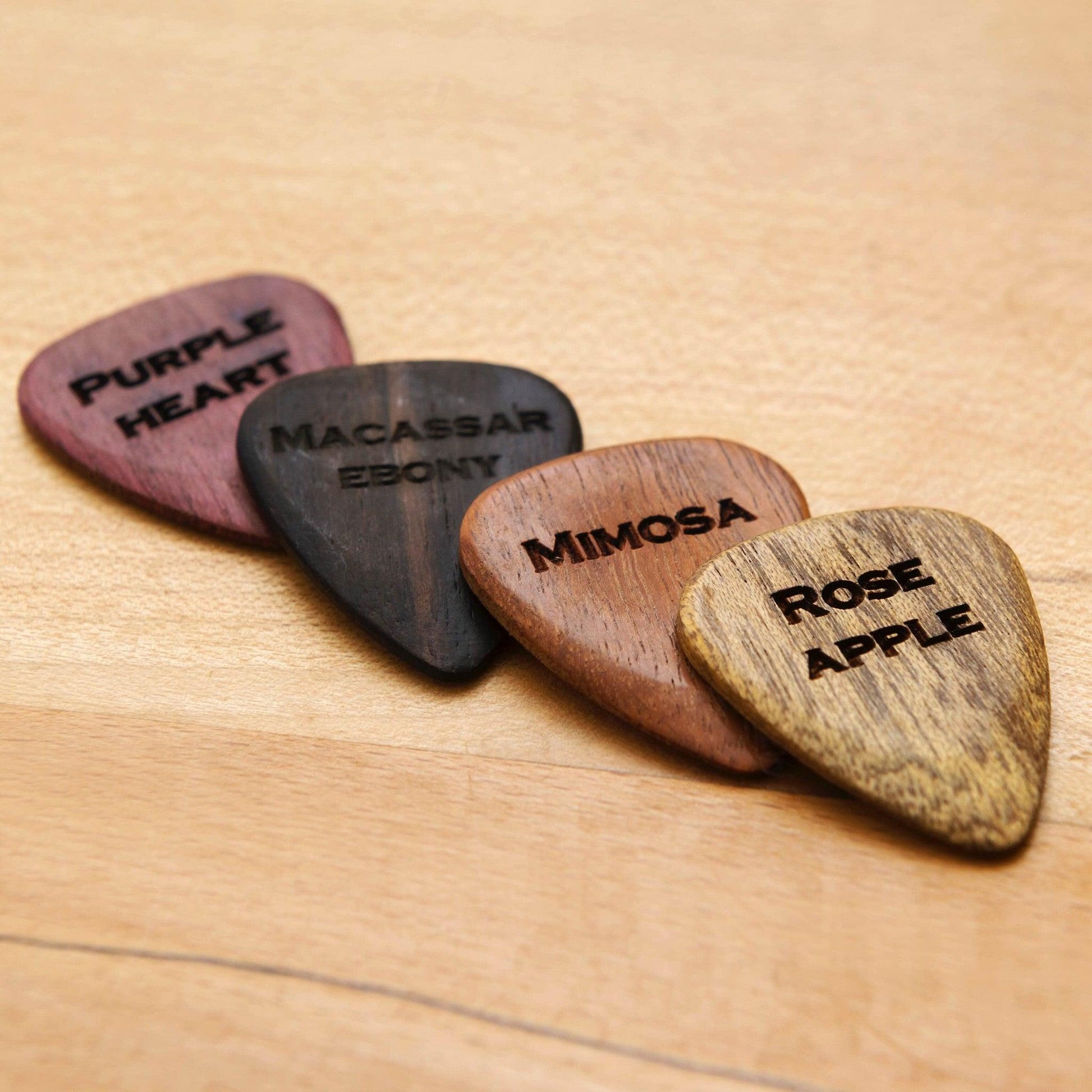 Personalised wooden plectrum - Stag Design
 - 2