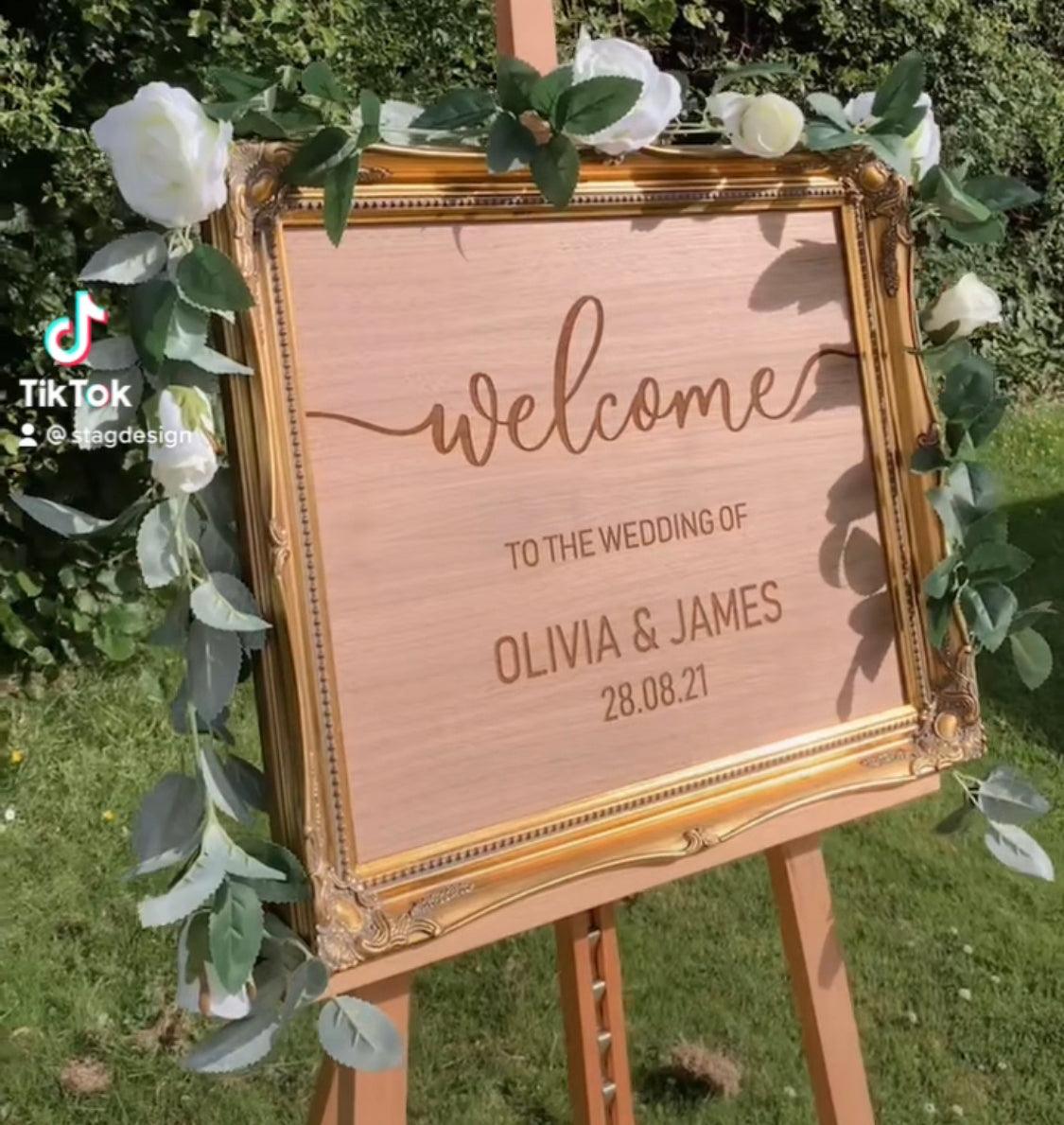 Personalised Welcome Sign - Stag Design