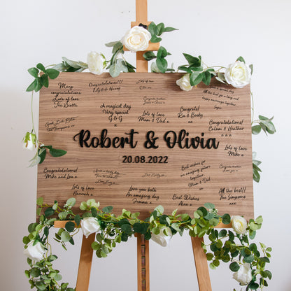 Alternative rectangle guest book sign