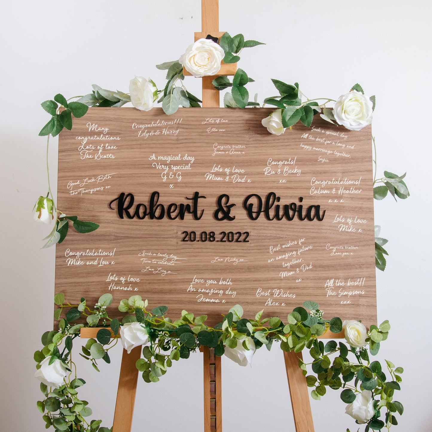 Alternative rectangle guest book sign