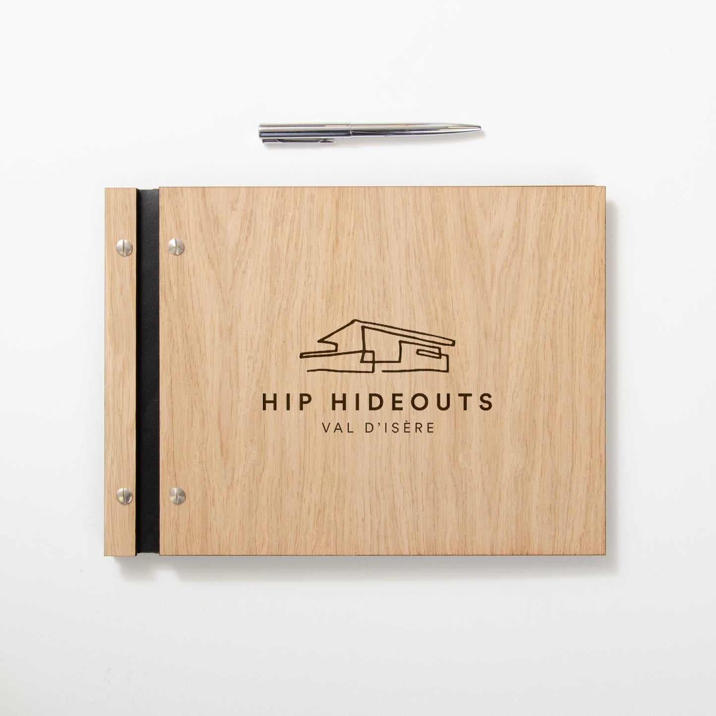 Personalised wooden A4 portfolio corporate