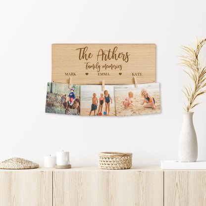 Hanging photo display board - Stag Design