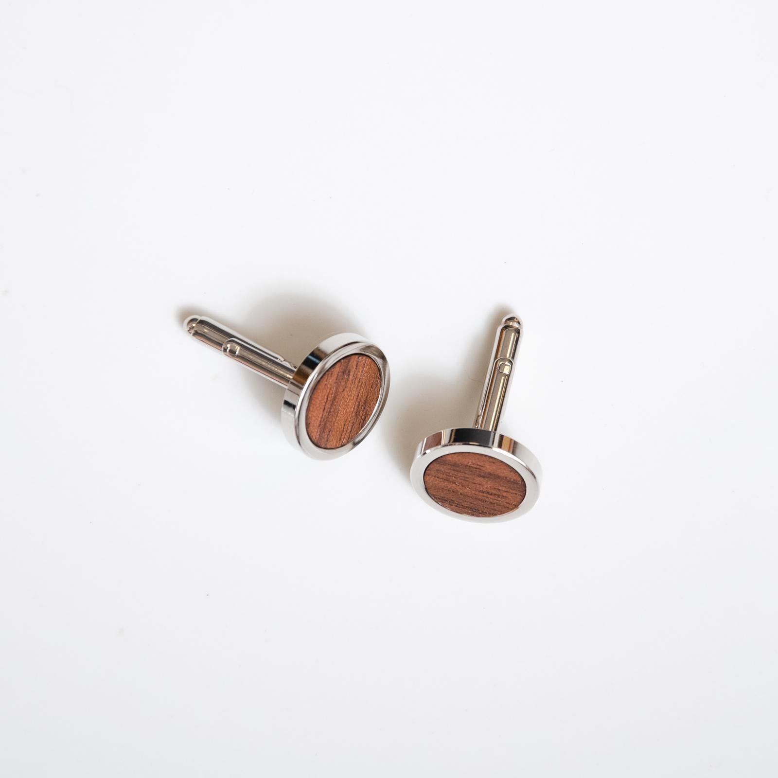 Wooden cufflinks with logo - Stag Design