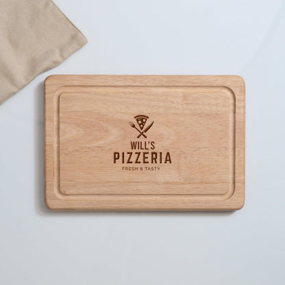 Personalised Pizza Serving Board - Stag Design