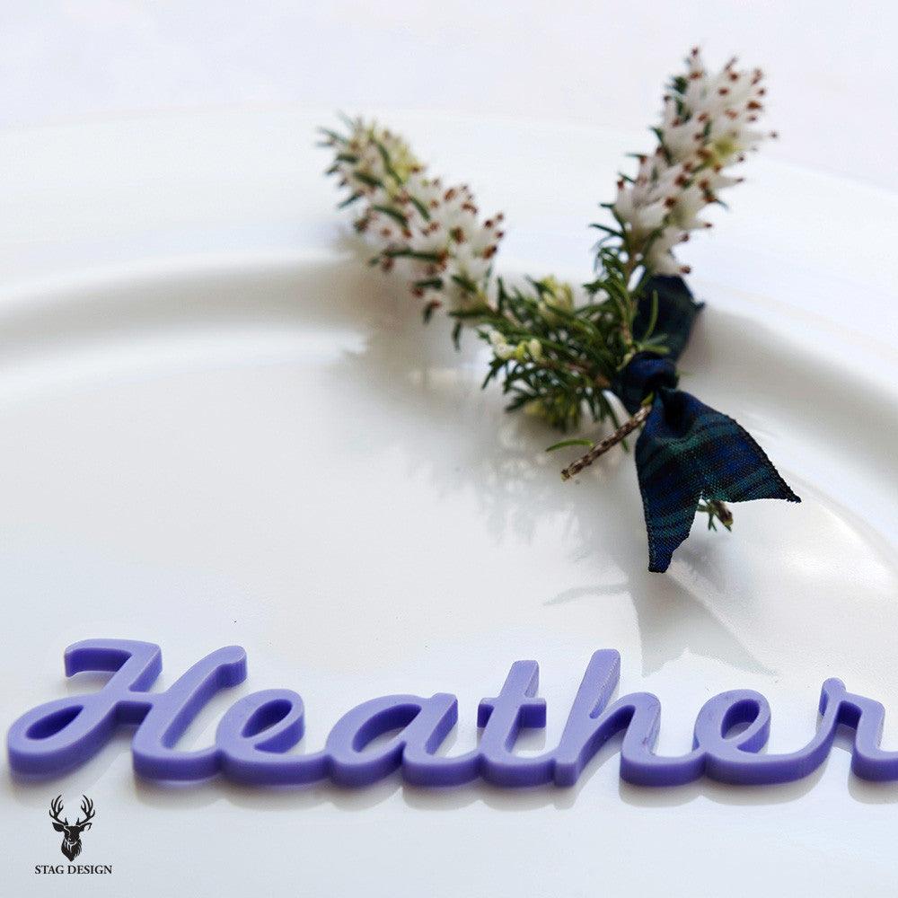 Table place names - for weddings and all special occasions - Stag Design