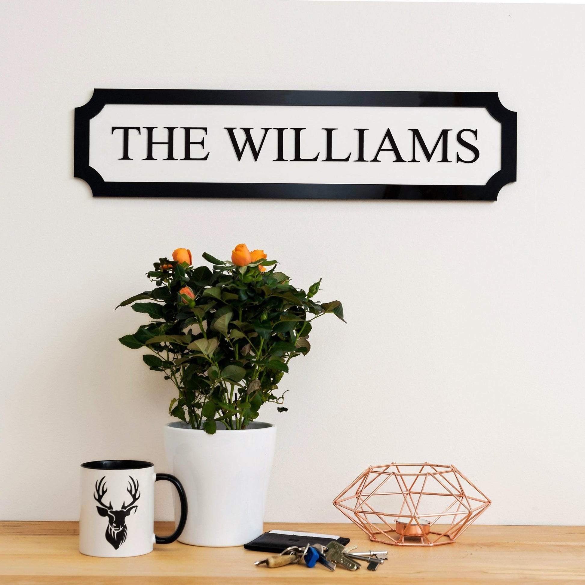 Personalised street sign - Stag Design