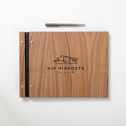 Personalised wooden A4 portfolio corporate