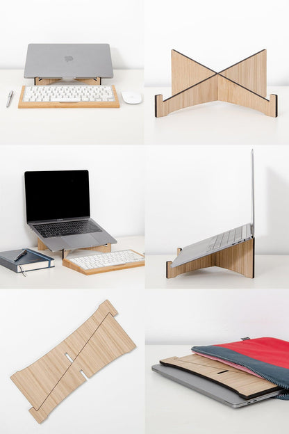 Eco wooden laptop stand - Stag Design