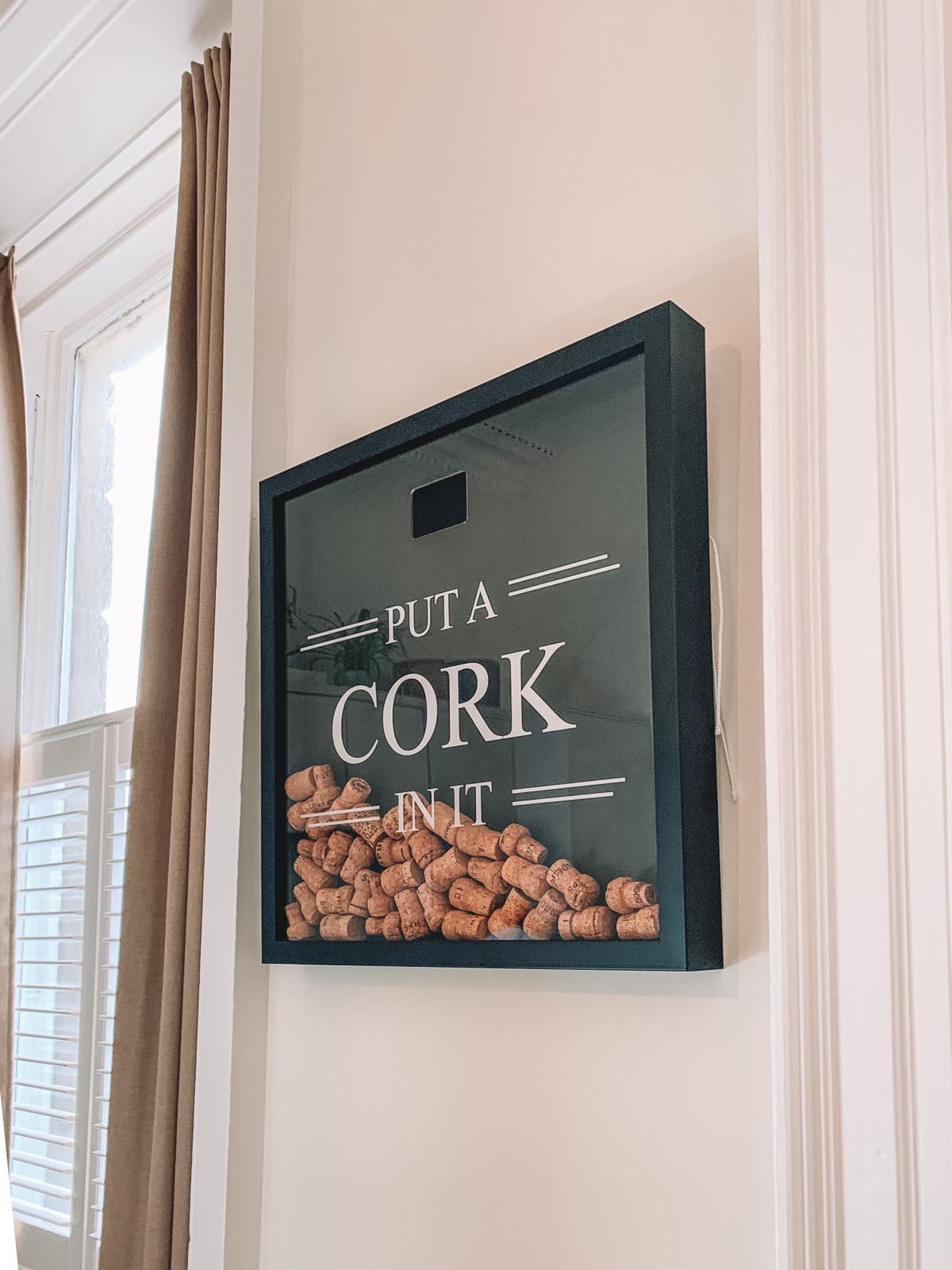 Extra large cork memory box frame - Stag Design