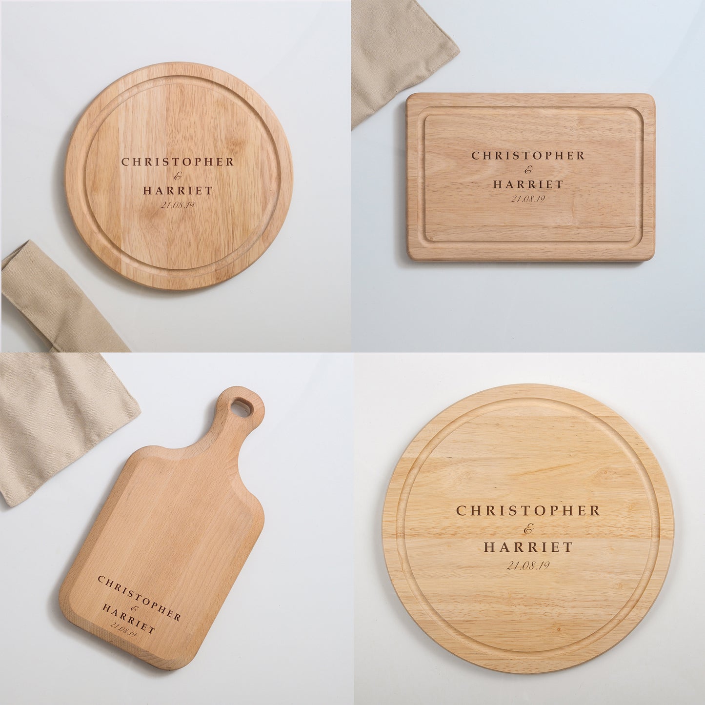 Personalised wedding chopping board