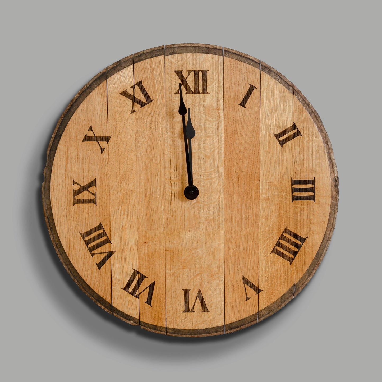 Whisky barrel clock - Stag Design