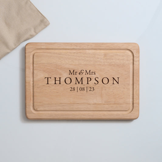 Personalised wedding chopping  board